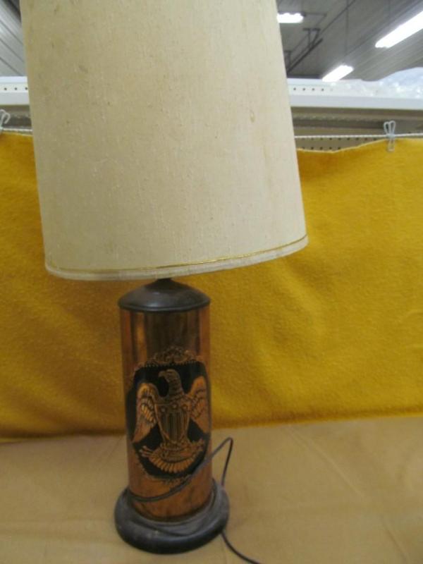 Lamp with Copper base with Eagle an...