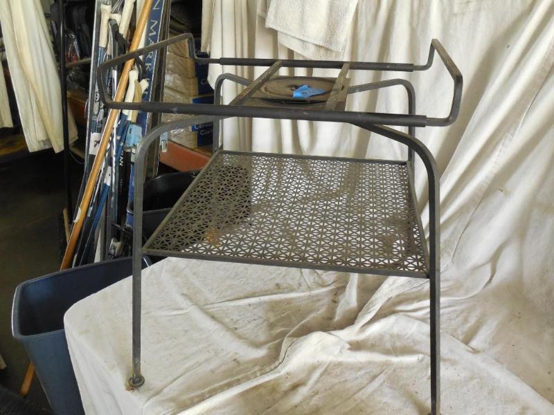 Old Metal Swiveling T.V. Stand. Coo...
