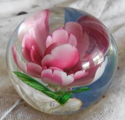Art Glass Decor round paperweight. ...