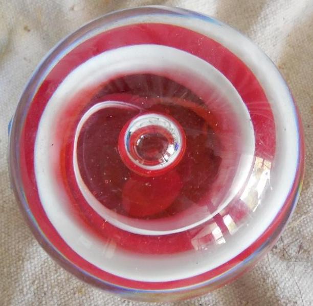 Art Glass Decor round paperweight. ...