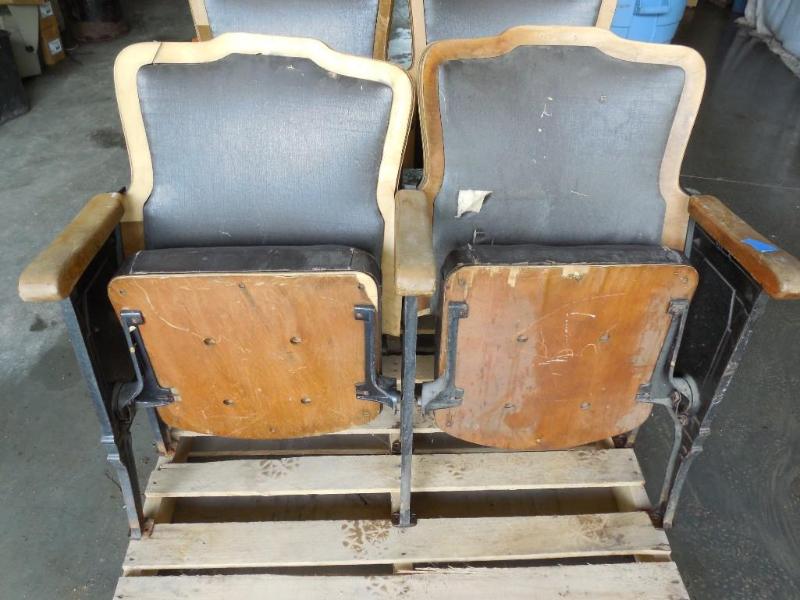 2 Old Theater Seats, needs some TLC...