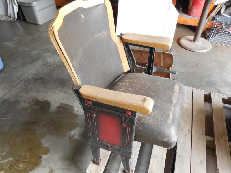 Old Theater Seat and parts. &nbspC...