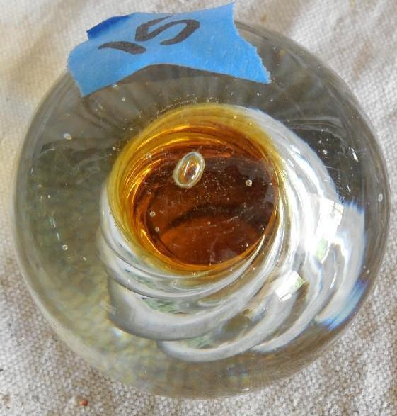 Art Glass Decor round paperweight. ...