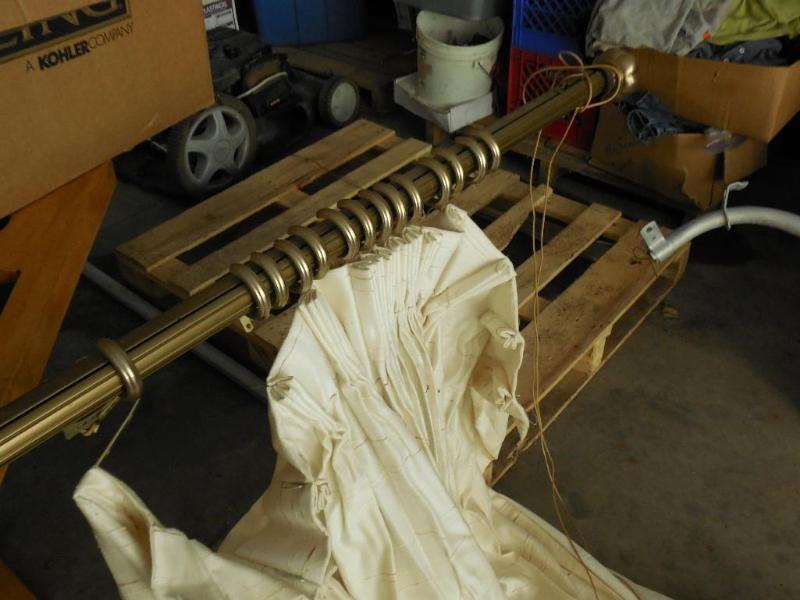 81&quot Curtain rod with 72&quot...
