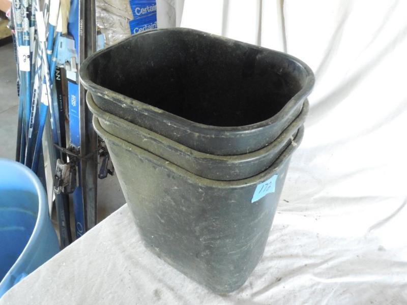(3) 8 x 11 x 12 Garbage Cans. &nbsp...