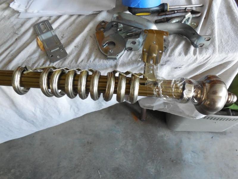 7 Curtain rod, brackets and all.&n...