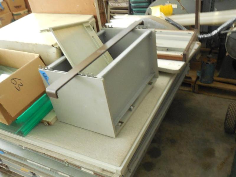 Pallet of Office partitions and she...