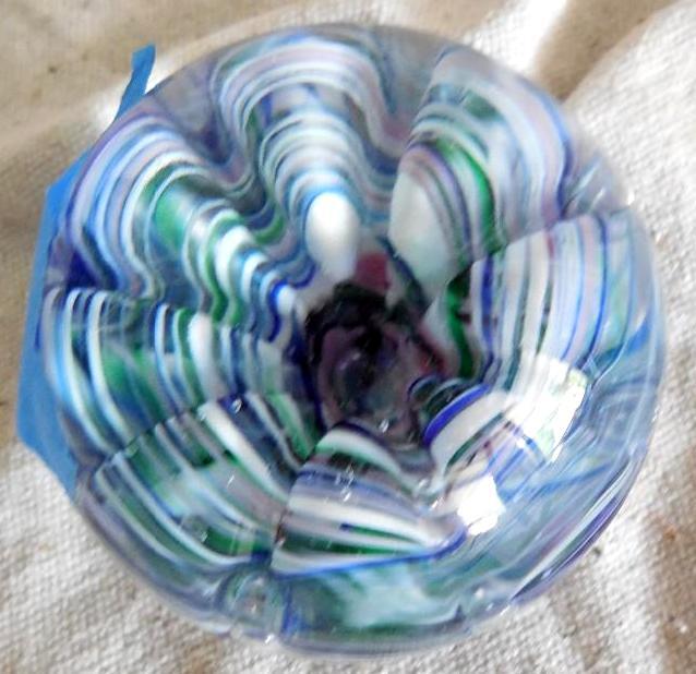 Art Glass Decor round paperweight. ...