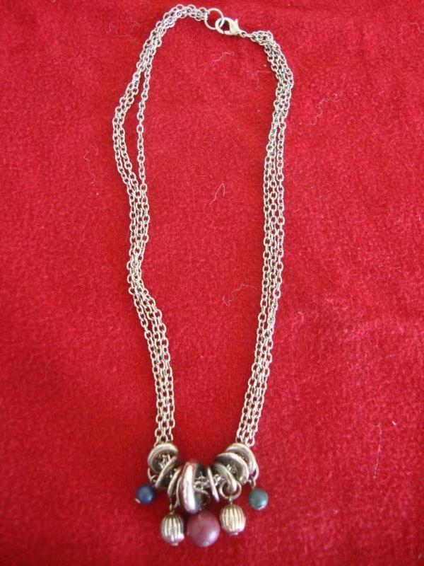 Silver necklace 7 12&quot...