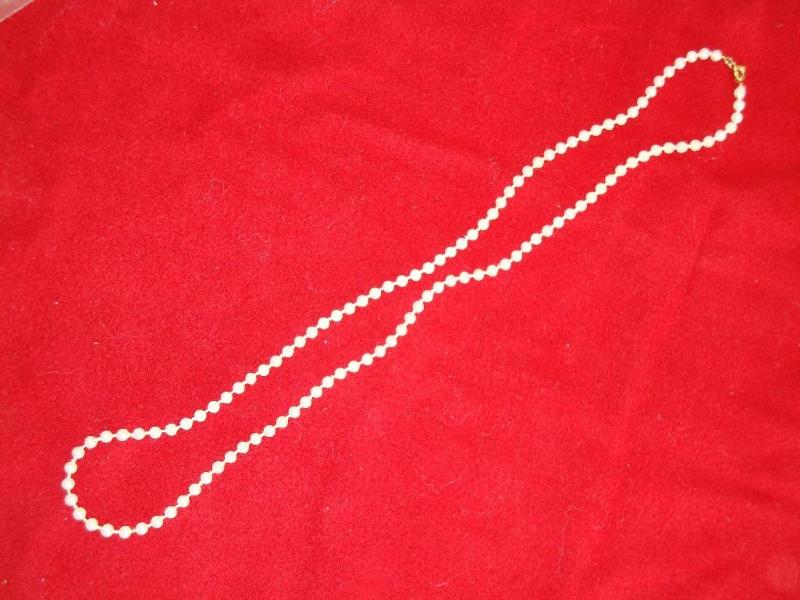 Pearl style necklace 12&quot...
