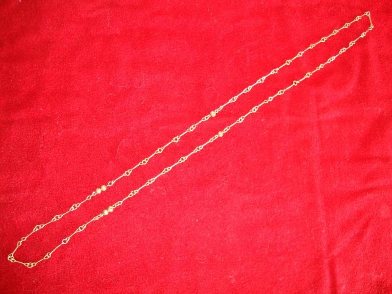 Gold color necklace 16&quot...