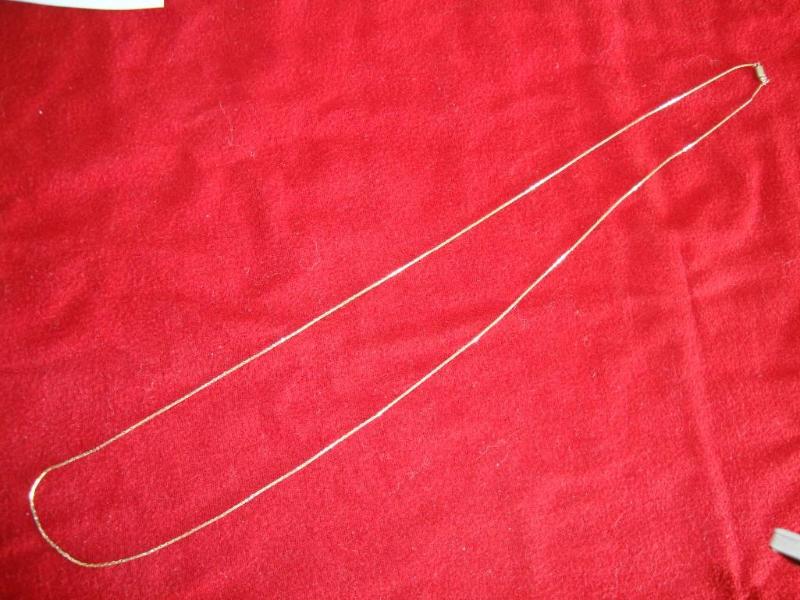 Gold color necklace 15&quot...