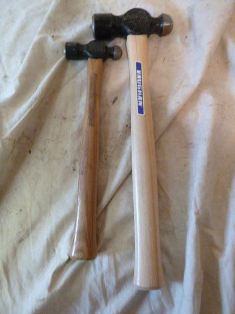 lot 192 image: 2 Vaughn Ball Peen Hammers...