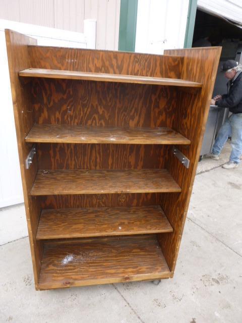 lot 20 image: Rolling Storage Cart 2 sided, 64&qu...