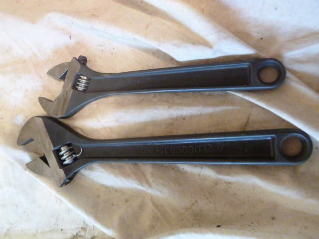 lot 202 image: 2 Crescent Adjustable Wrenches 12&q...