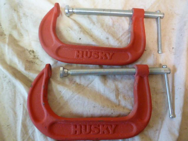 lot 208 image: 2 Husky 6" C-Clamps...