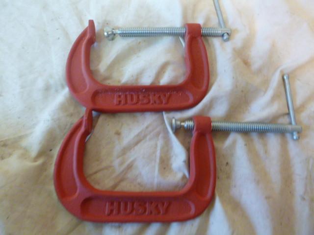 lot 209 image: 2 Husky 4" C-Clamps...