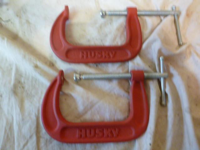 lot 211 image: 2 Husky 4" C-Clamps...