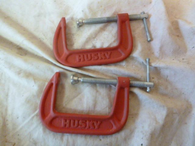 lot 212 image: 2 Husky 3" C-Clamps...