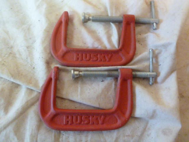 lot 213 image: 2 Husky 3" C-Clamps...