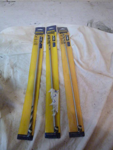 lot 224 image: 3 Irwin 18" Drill Bits 516&qu...