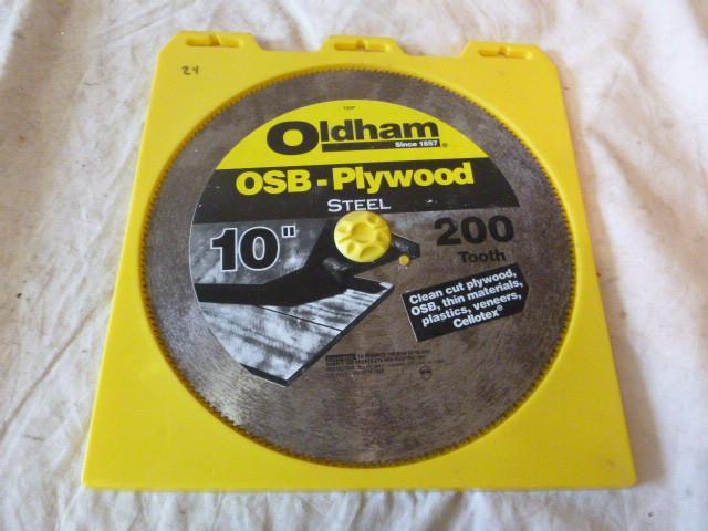 lot 263 image: Oldham 10" 200T Saw Blade...