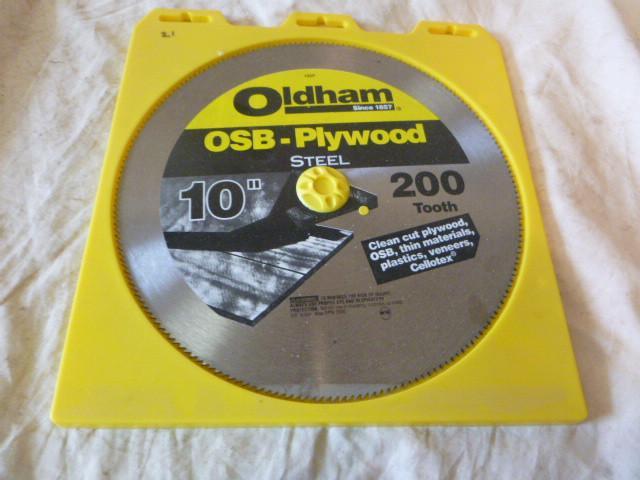lot 264 image: Oldham 10" 200T Saw Blade...