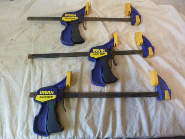 lot 303 image: 3 - 12" Irwin Quick Grip Bar C...