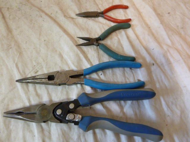 lot 346 image: 4 Needle Nose Pliers...