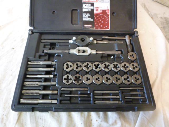 lot 37 image: Craftsman Tap and Die Set 39 Pieces...