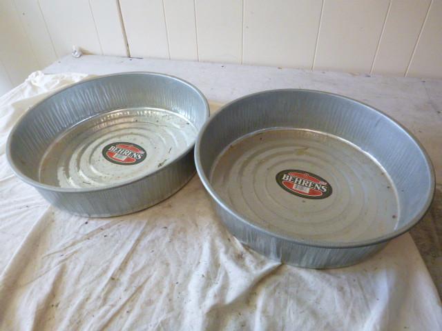 lot 73 image: 3 Behrens 3 Gallon Stock Pans...