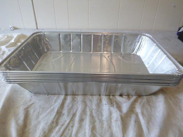 lot 76 image: 7 Aluminum Roasting Pans 12" W...