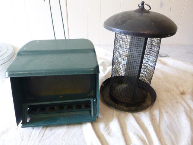 lot 98 image: 2 Metal Bird Feeders...