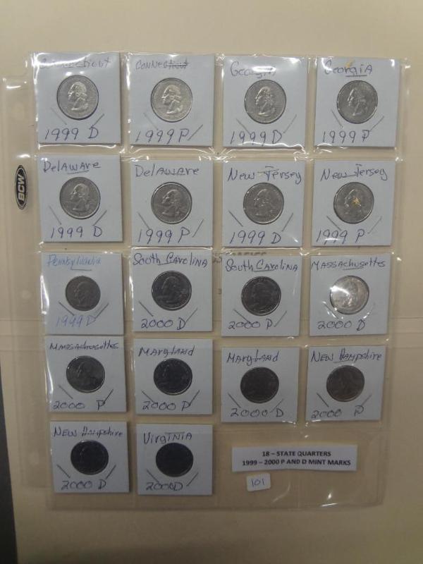 (18) State Quarters, 1999-2000, P &...