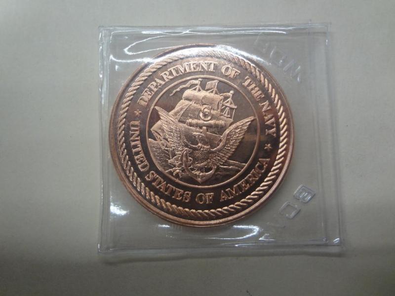 1oz .999 Fine Copper, Department Of...