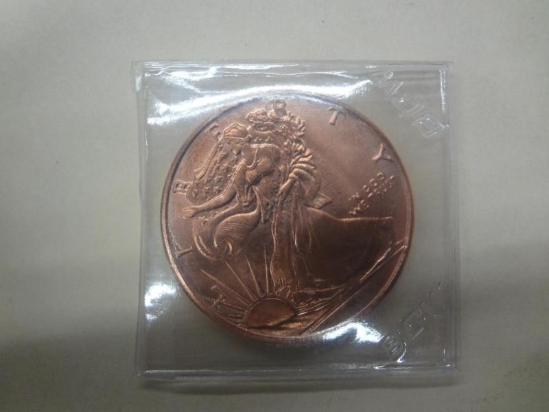 1oz .999 Fine Copper, Walking Liber...