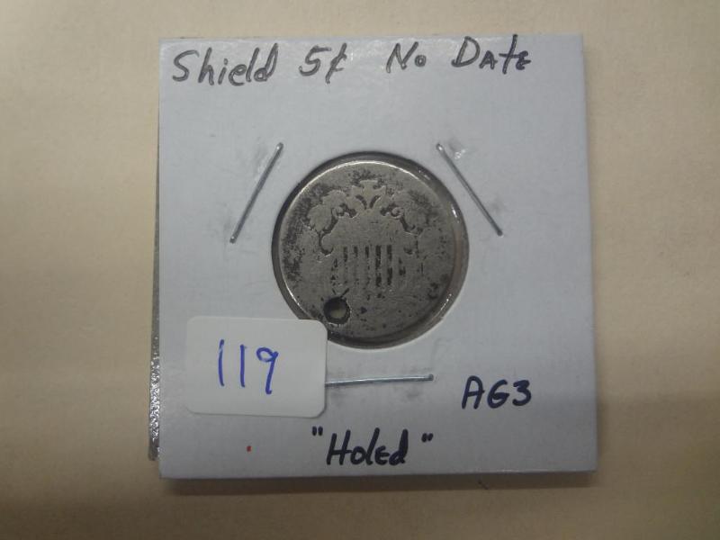 &quotHoled&quot No-Date Shield Ni...