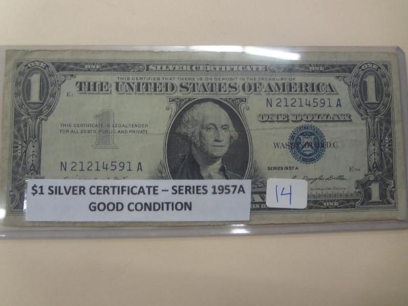 1957A $1 Silver Certificate, Good C...