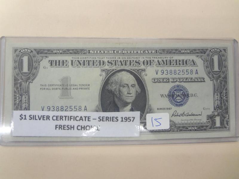 1957 $1 Silver Certificate, Fresh C...