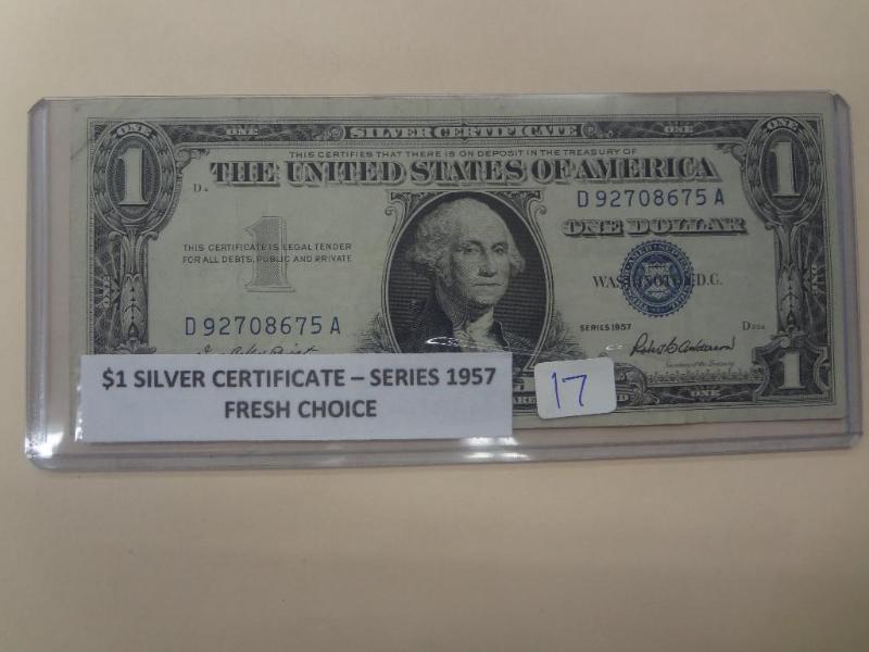 1957 $1 Silver Certificate, Fresh C...