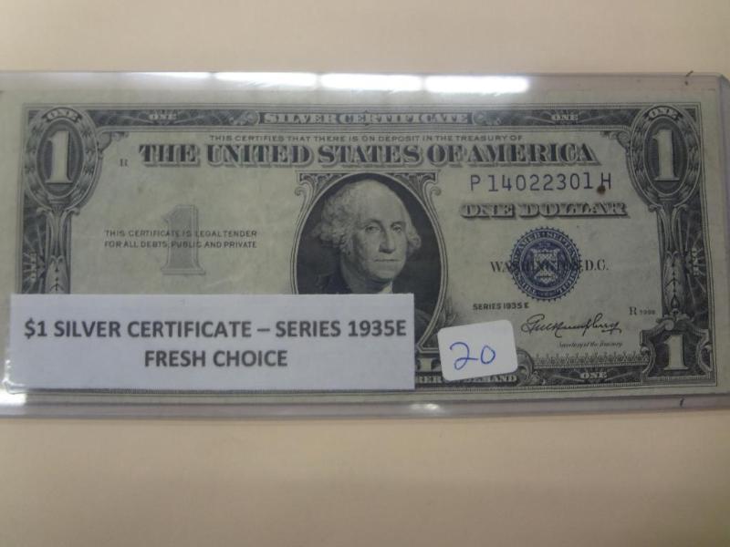 1935E Silver Certificate, Fresh Cho...