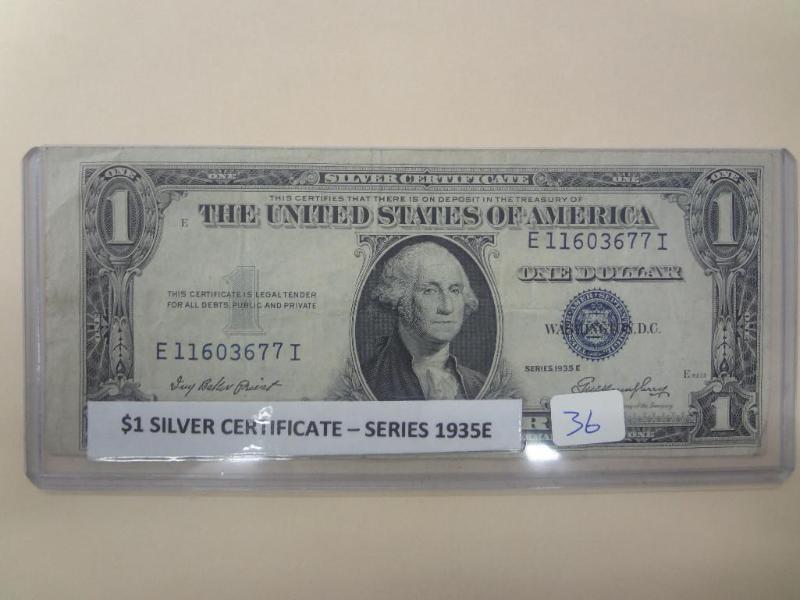 1935E $1 Silver Certificate...