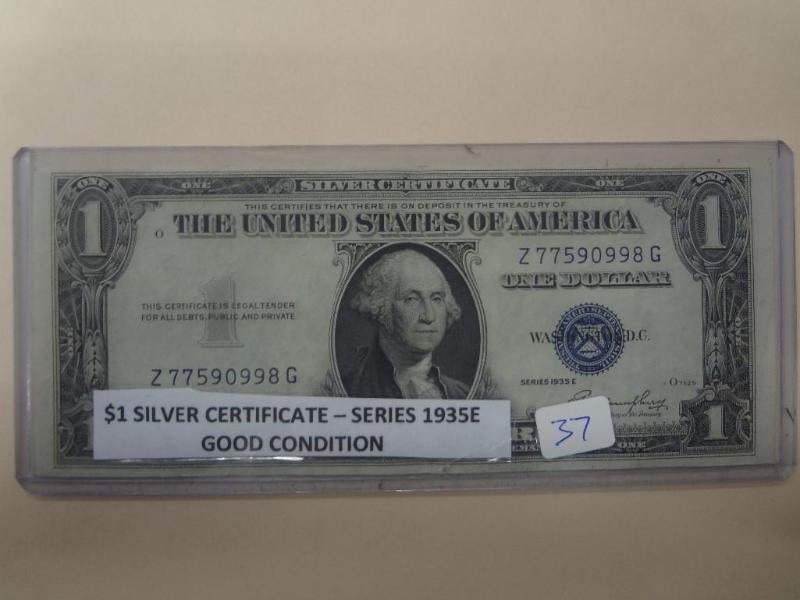 1935E $1 Silver Certificate, Good C...