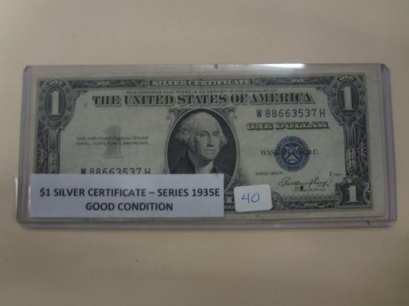 1935E $1 Silver Certificate, Good C...