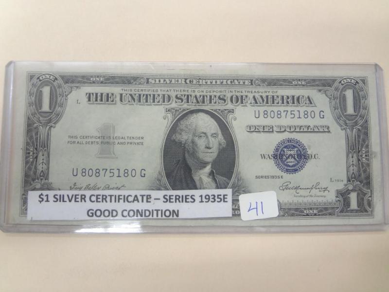 1935E $1 Silver Certificate, Good C...