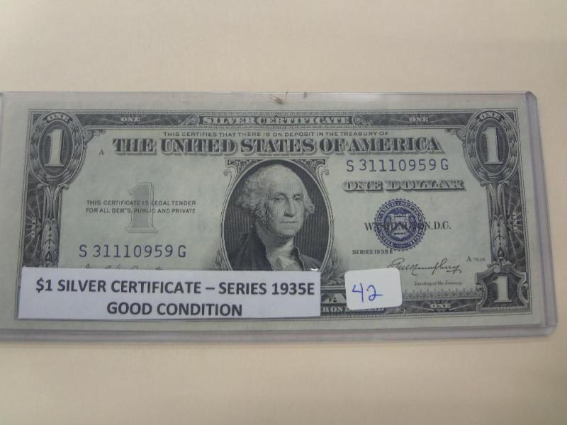 1935E $1 Silver Certificate, Good C...