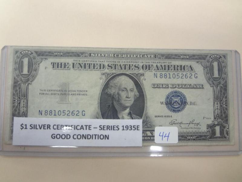 1935E $1 Silver Certificate, Good C...