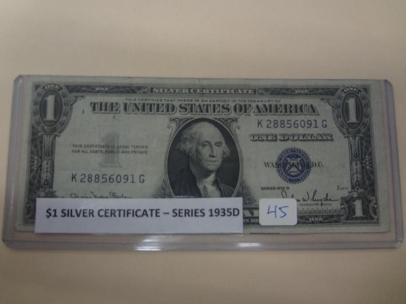 1935D $1 Silver Certificate...