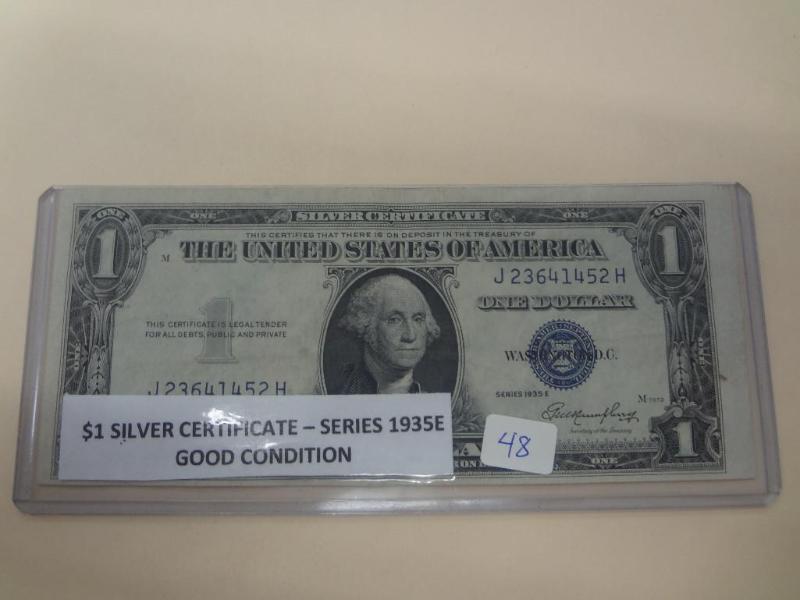 1935E $1 Silver Certificate, Good C...