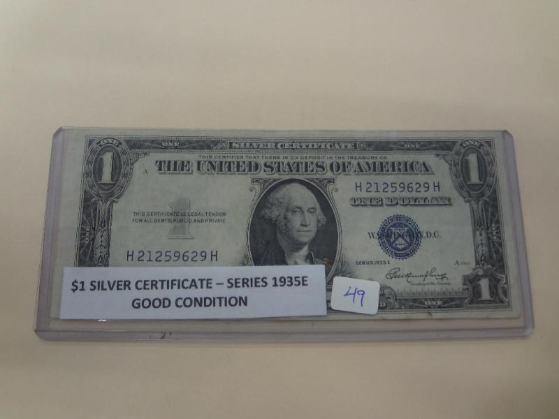 1935E $1 Silver Certificate, Good C...